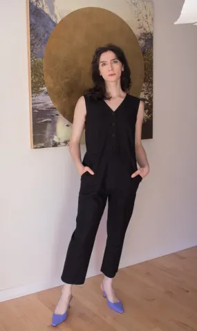 Birds of North America Myna Jumpsuit (Black)