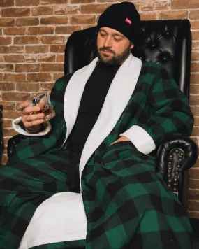 Evergreen Fleece-Lined Robe