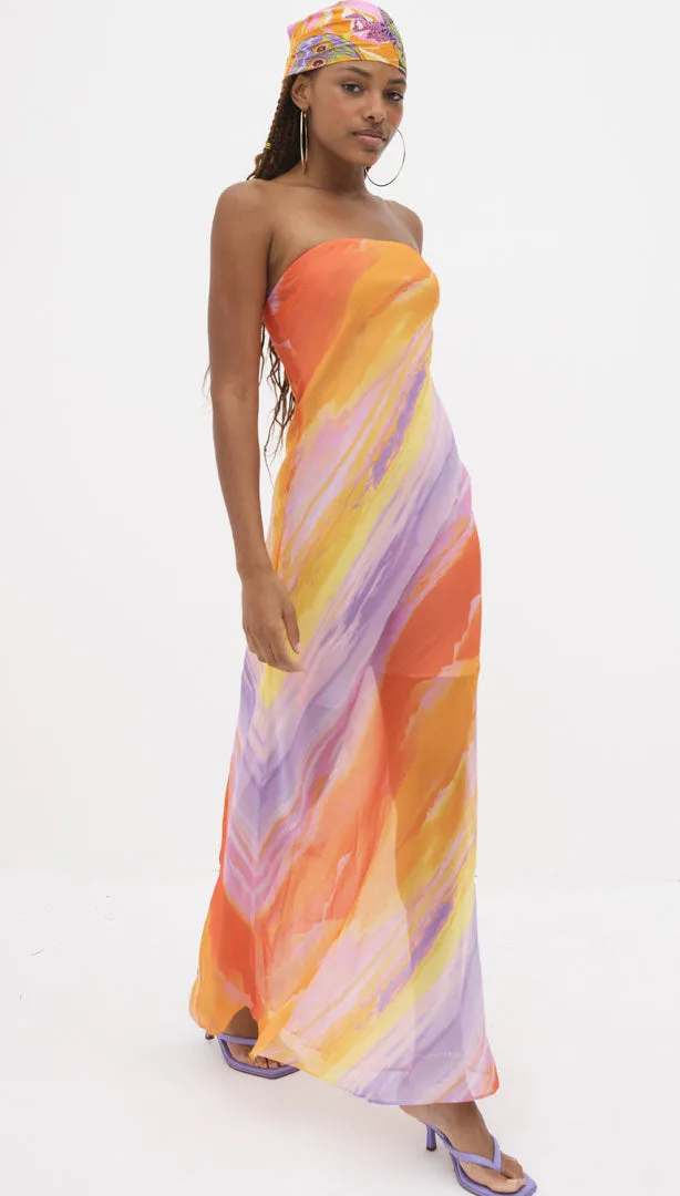 For Love and Lemons Vista Ombre Maxi Dress