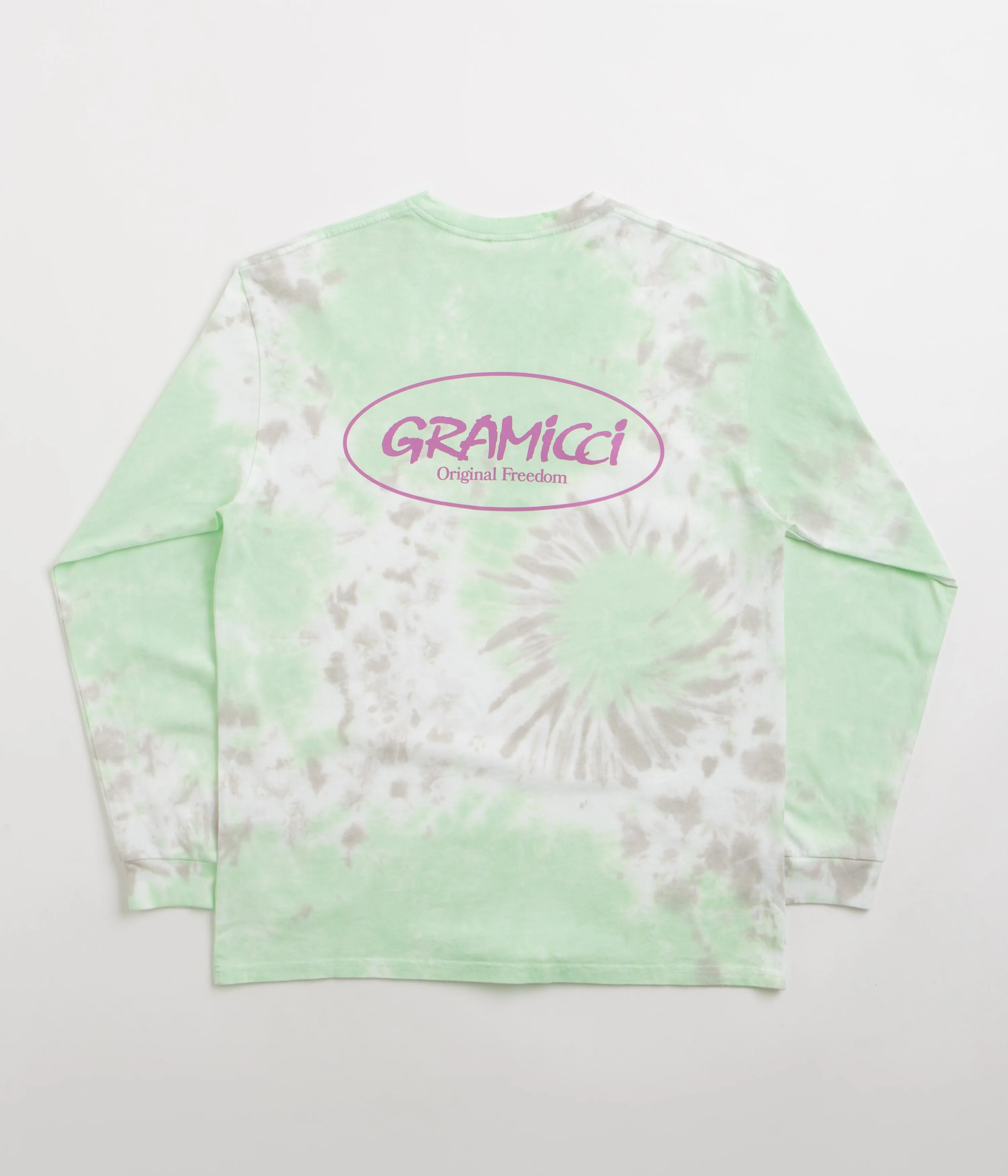 Gramicci Oval Long Sleeve T-Shirt - Green Tie Dye