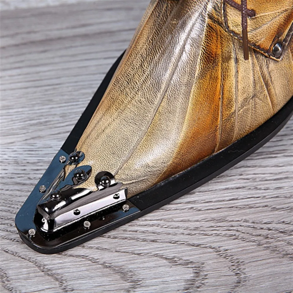 Lace up Steel Toe Mens Oxford Shoes