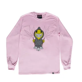 RON ENGLISH REAPER LONG SLEEVE TEE - PINK