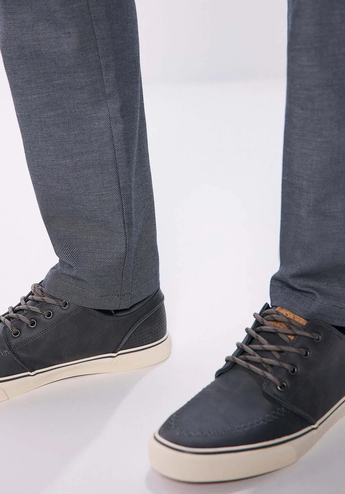 Slim fit comfort dress chinos - Grey