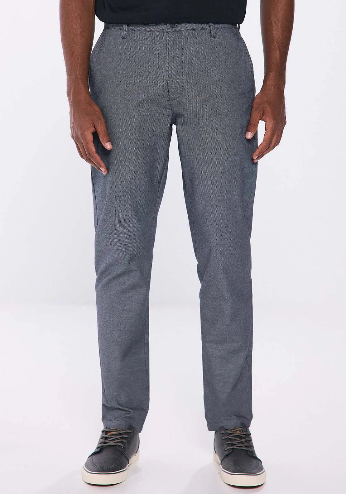 Slim fit comfort dress chinos - Grey