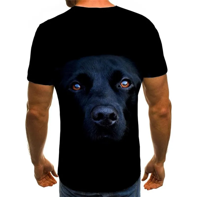 t shirt dog Puppy Cute animal Casual big Smart dogs art costume men's Cool