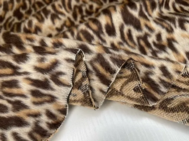 Wool Blend Leopard Fabric-9382